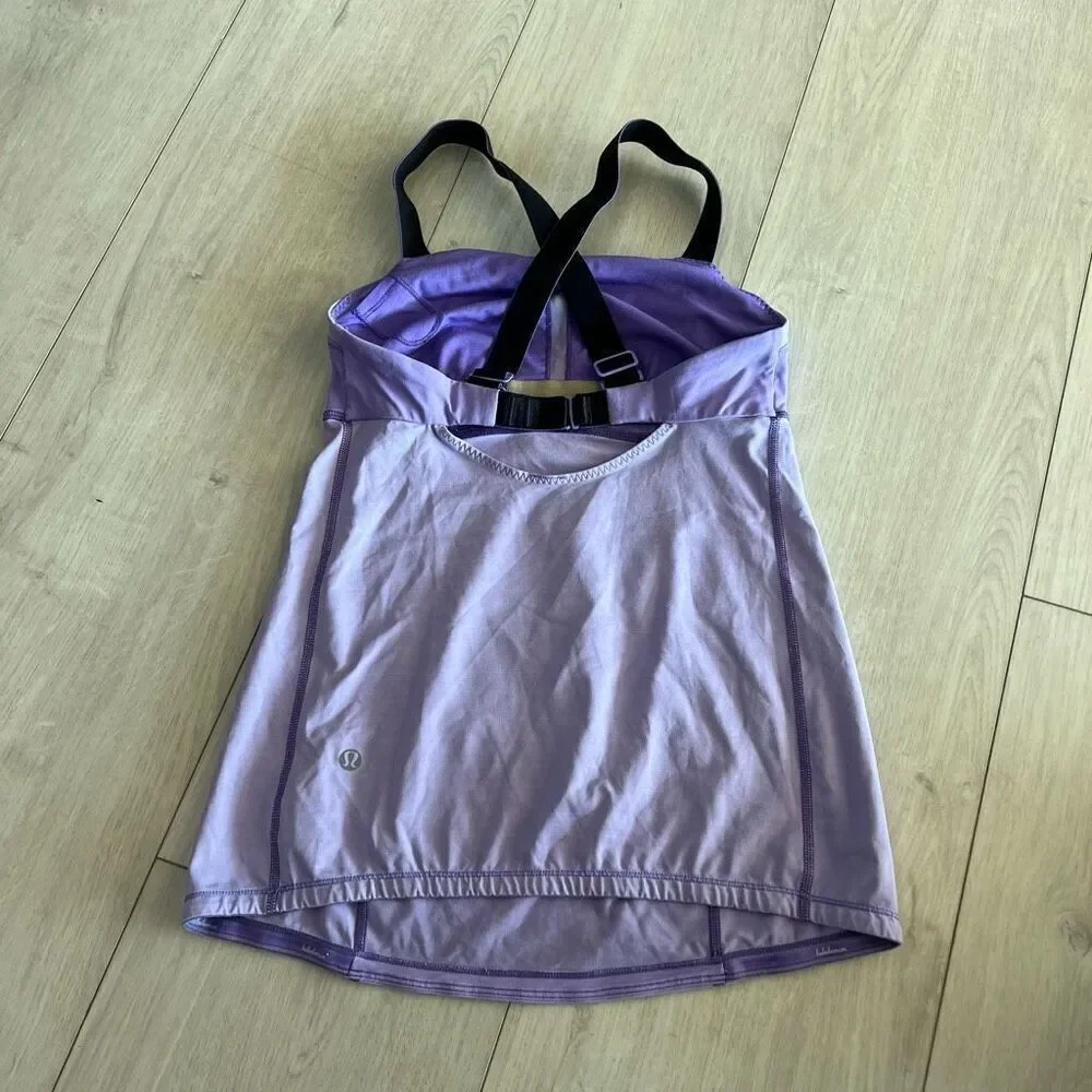 Lululemon Run Catch Me Womens Purple Tank Top Size 4